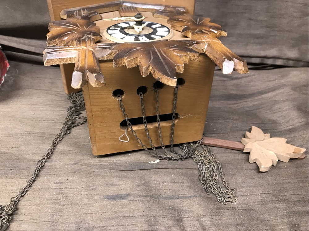 Vintage Wooden German Cuckoo Clock Untested
