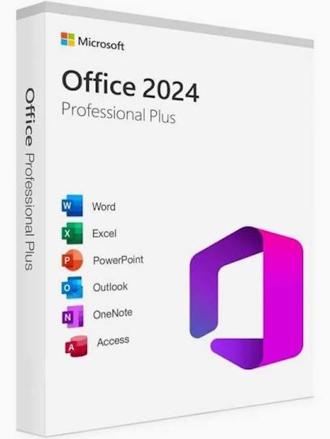 Microsoft Office 2024 Pro Plus 2 Devices 64-Bit Flash Drive USB