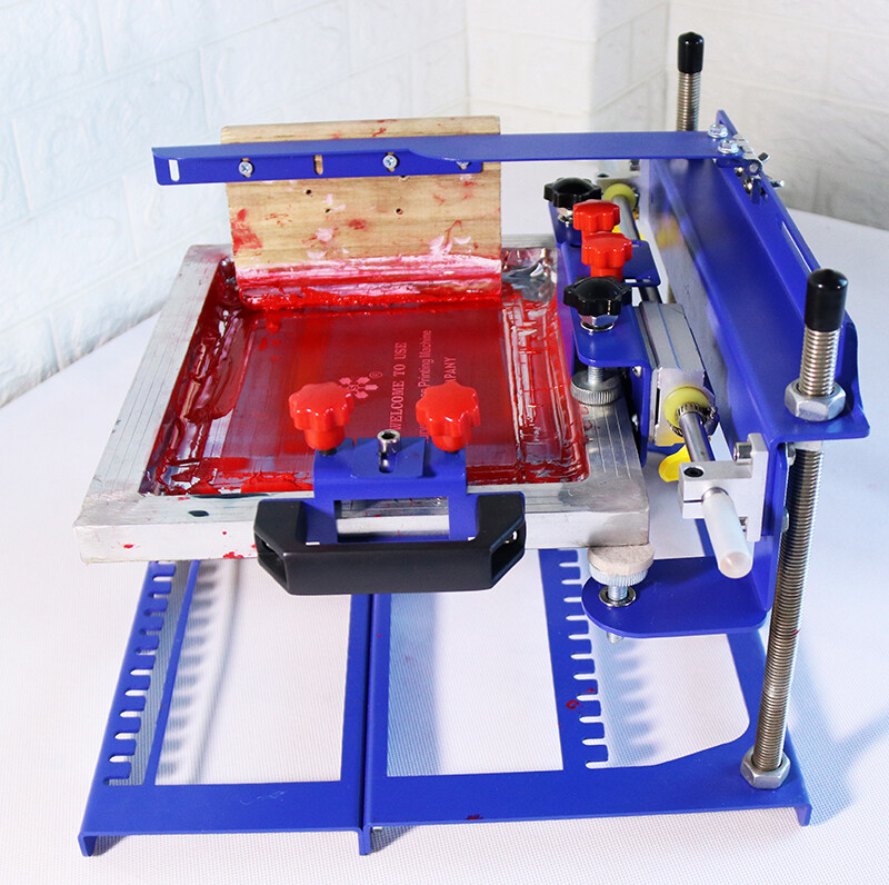 TECHTONGDA Model-A 170mm Diameter Curved Screen Printing Machine Push-pull