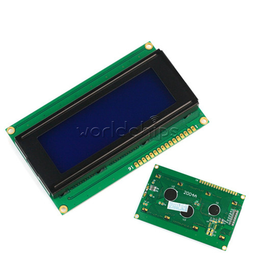 3.3V 2004 20x4 LCD Character Display Blue Module w/Tutorial HD44780 Controller