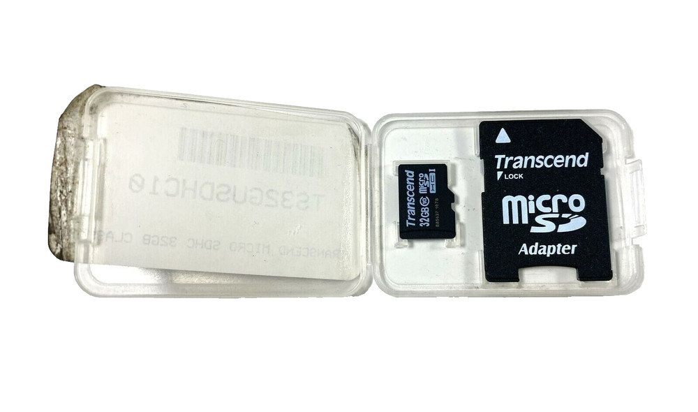 Transcend microSDHC 32GB Class 10 Memory Card with SD Adapter
