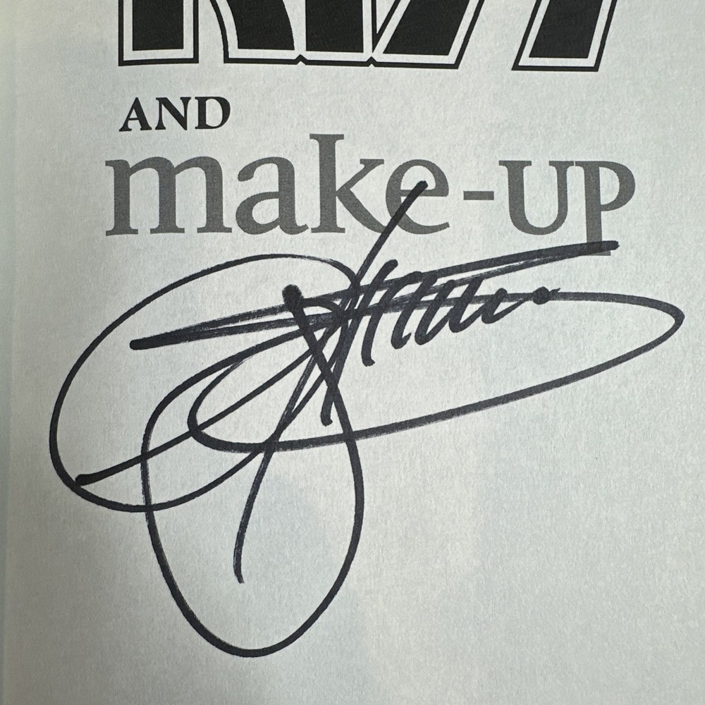 Kiss and make up, Gene Simmons, 2001 HC book, Kiss Gene Simmons Signed