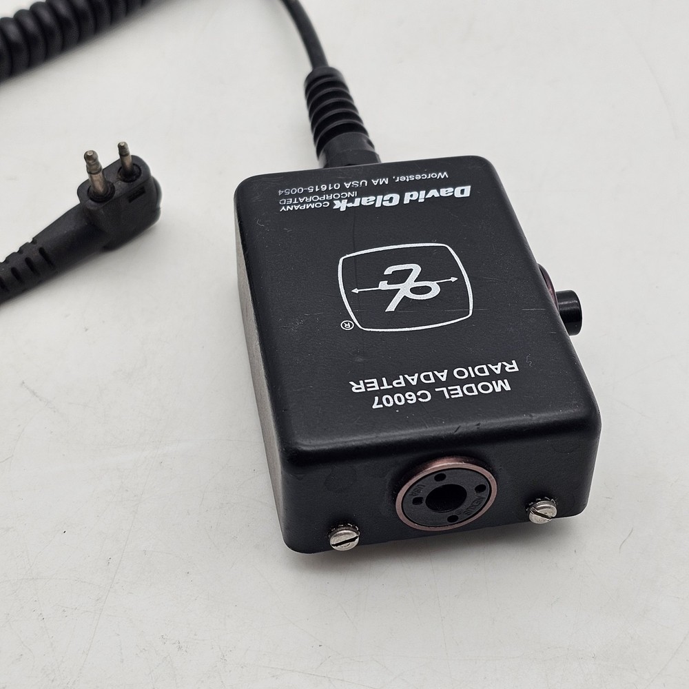 DAVID CLARK MODEL C6007 RADIO HEADSET ADAPTER