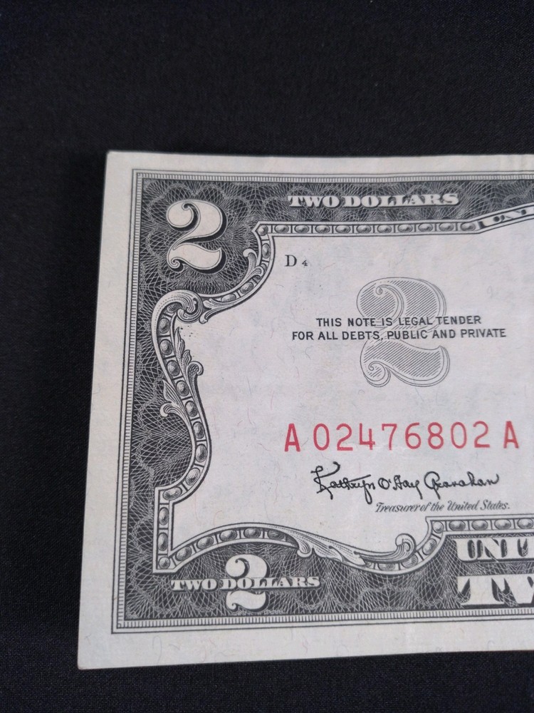 1963 Two Dollar Bill Red Seal