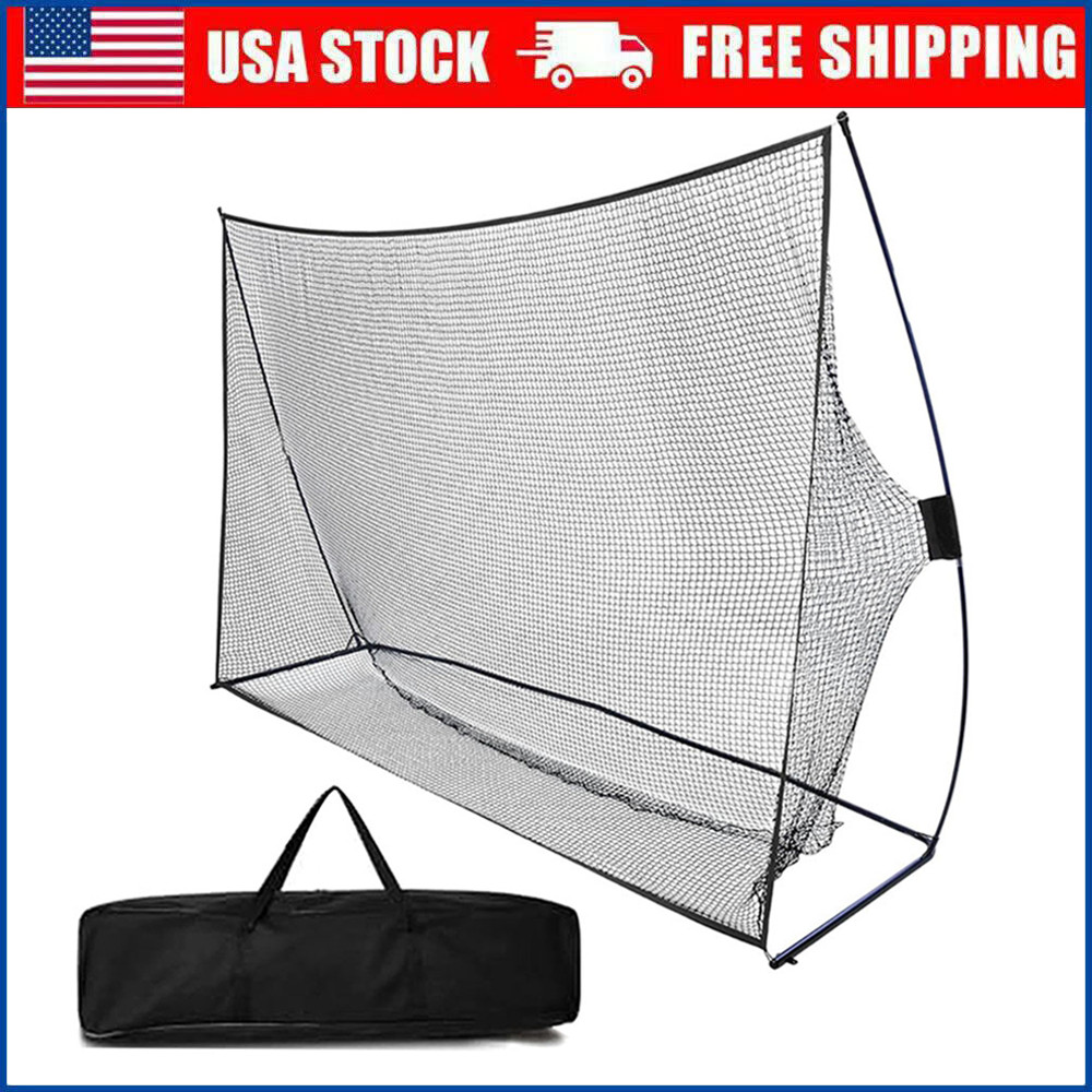 10x7ft Portable Golf Practice Hitting Net Indoor Personal Driving Range Training