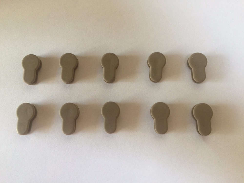 Pack 30! FDE Tan Rubber Insert Protector Cover for KeyMod Rail handguard key mod