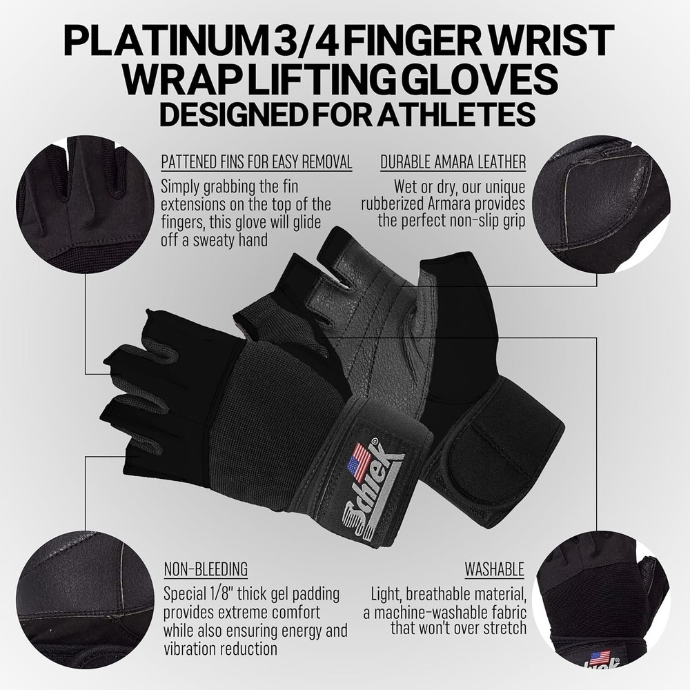 Schiek 540 Platinum Lifting Gloves