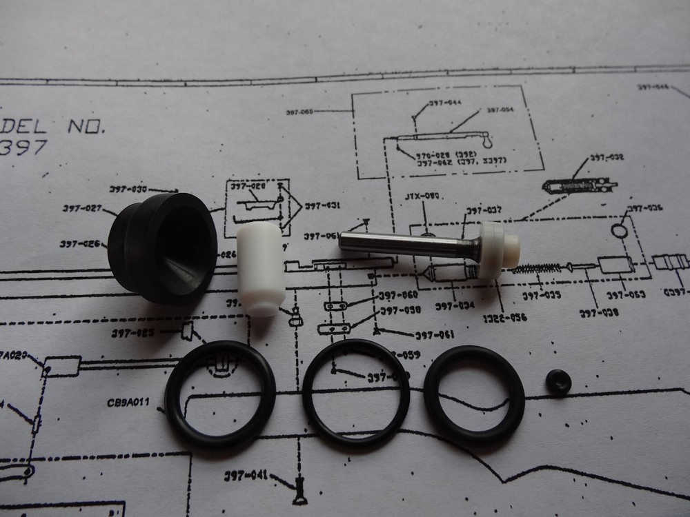 Benjamin Sheridan 397PA Complete Seal Kit W/Exploded View