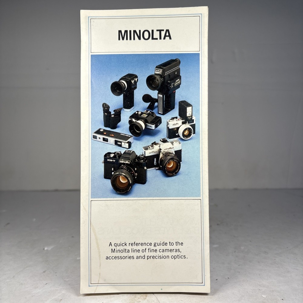 1970s Minolta Camera Sales Brochure Reference Guide