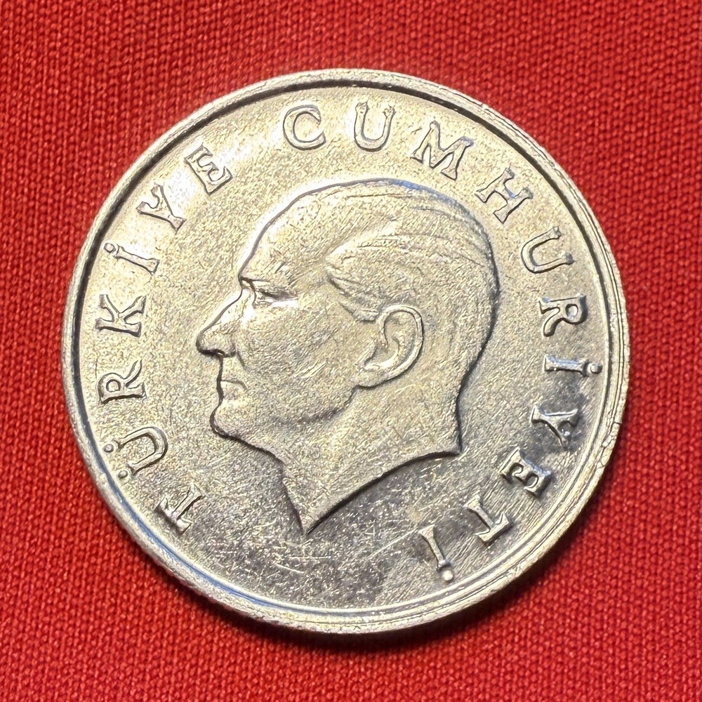 1987 5 Lira Turkey, Excellent Condition