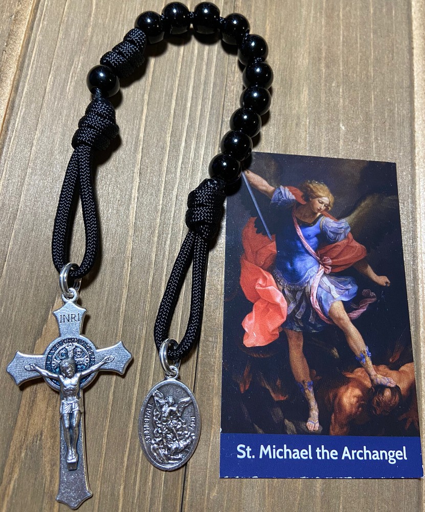 St. Michael Rosary,Strong,Durable Catholic Rosary - Handmade