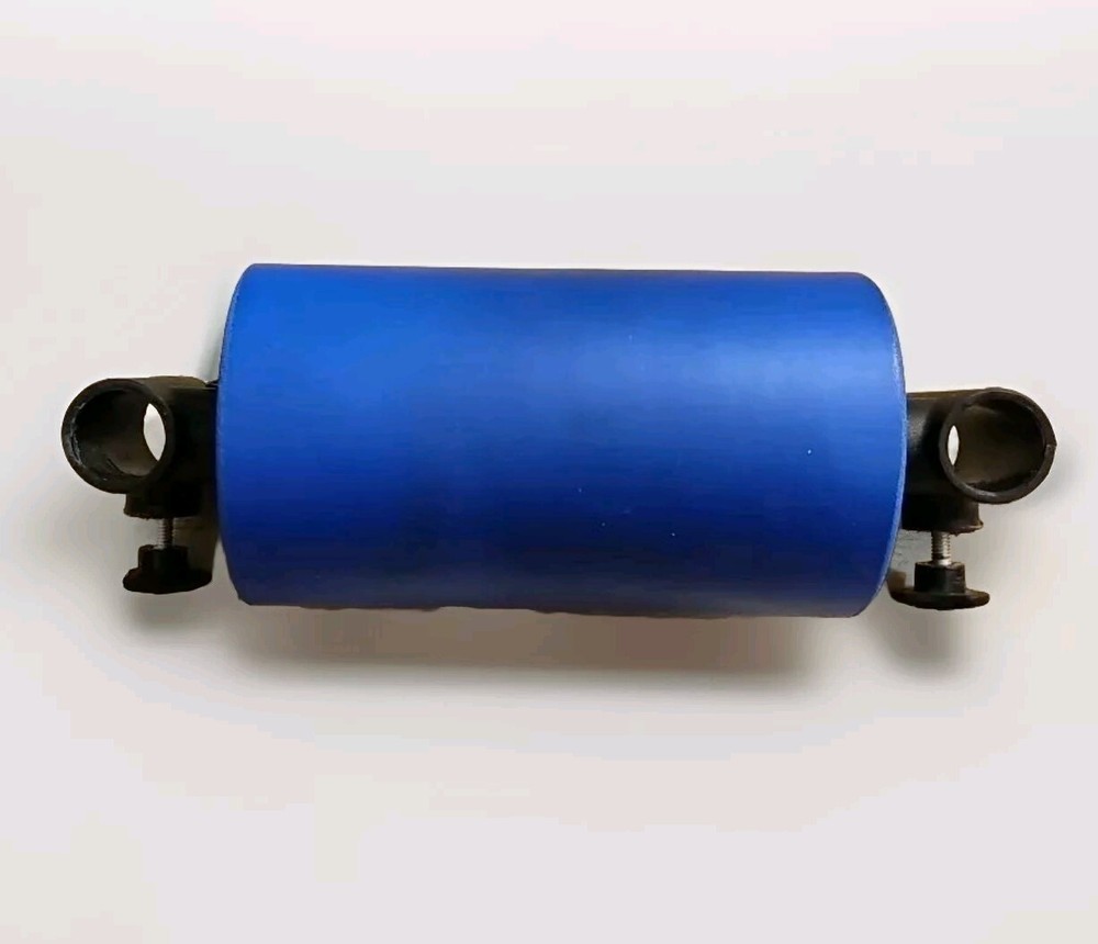 Ab Rocket Replacement Headrest w/ Hardware Bracket Screws Blue Top Spine Roller