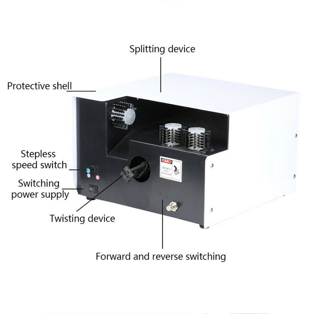 Shielded Wire Brushing And Twisting Machine Small Peeling And Twisting Machine