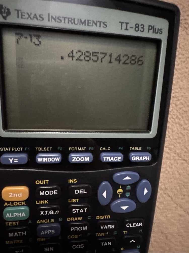 Texas Instruments TI-83 Plus Graphing Calculator Built In Statistical Functions