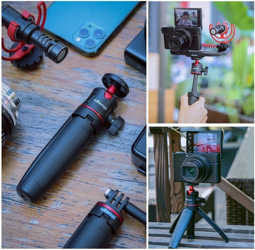 Extendable Mini Tripod for Cameras: Lightweight & Foldable Vlogging Solution