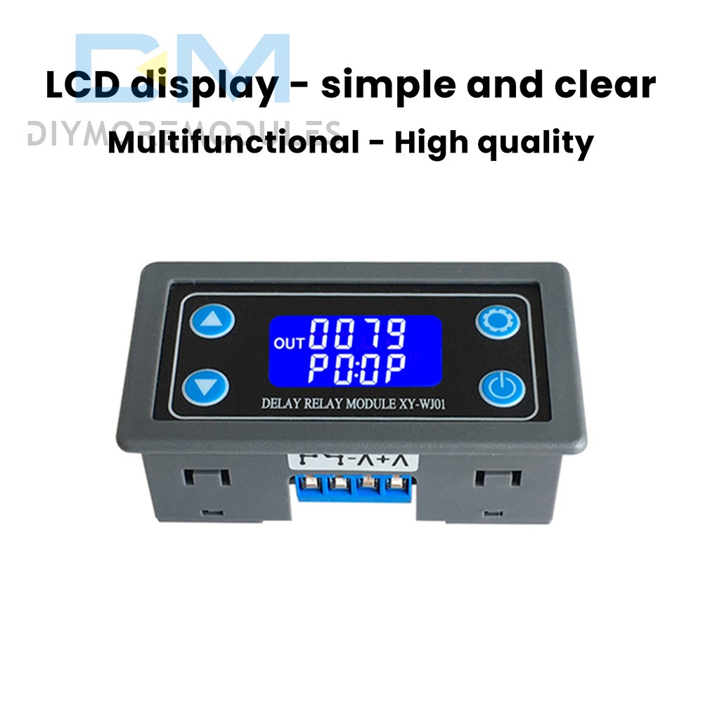 WJ01 Digital LCD Display Cycle Timing Circuit Switch 1CH Delay Relay Module