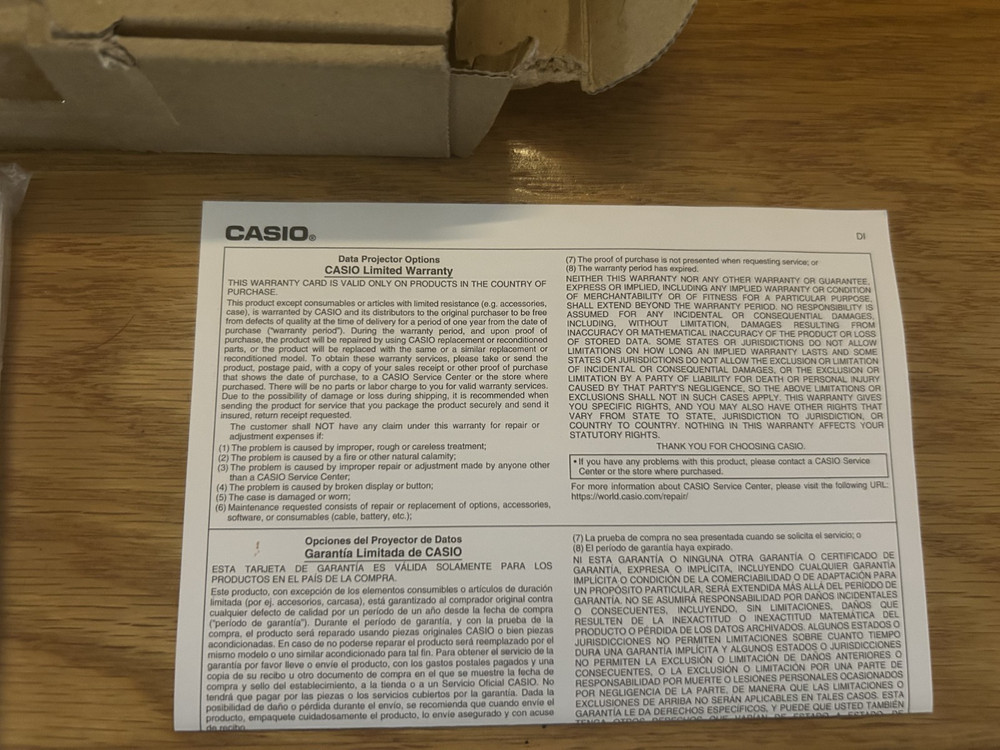 Casio YW-41 Wireless LAN USB Adapter for CASIO projector