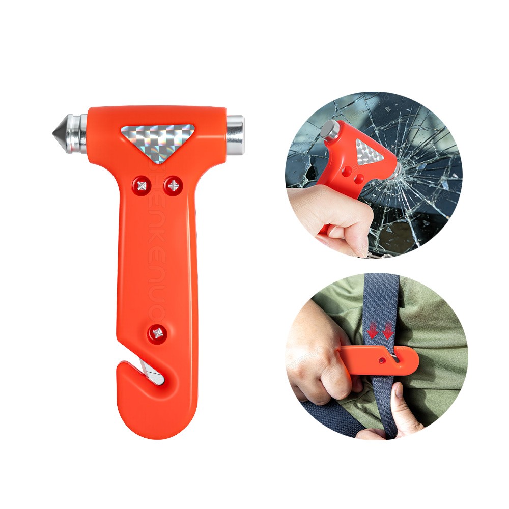 Portable 2-in-1 Function Car Emergency Hammer Escape Tool Life Hammer