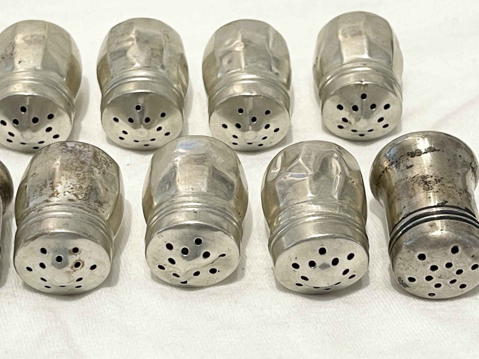 LOT of 20 Sterling Silver Salt & Pepper Mini Shakers 80 Grams ☚☚☚☚👀