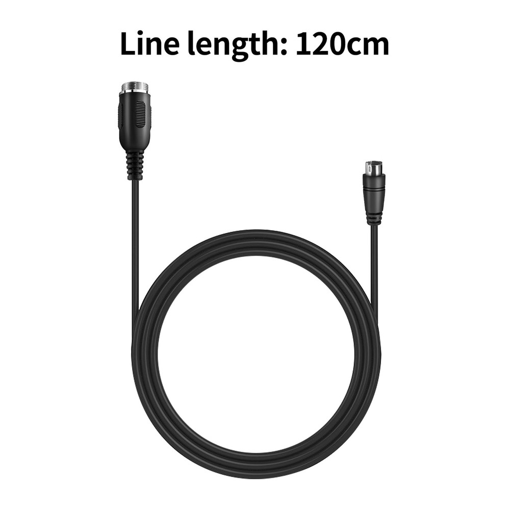 ZLiT Connection Din6 USB Cable Adaptation Fit for Thrustmaster TH8A Black