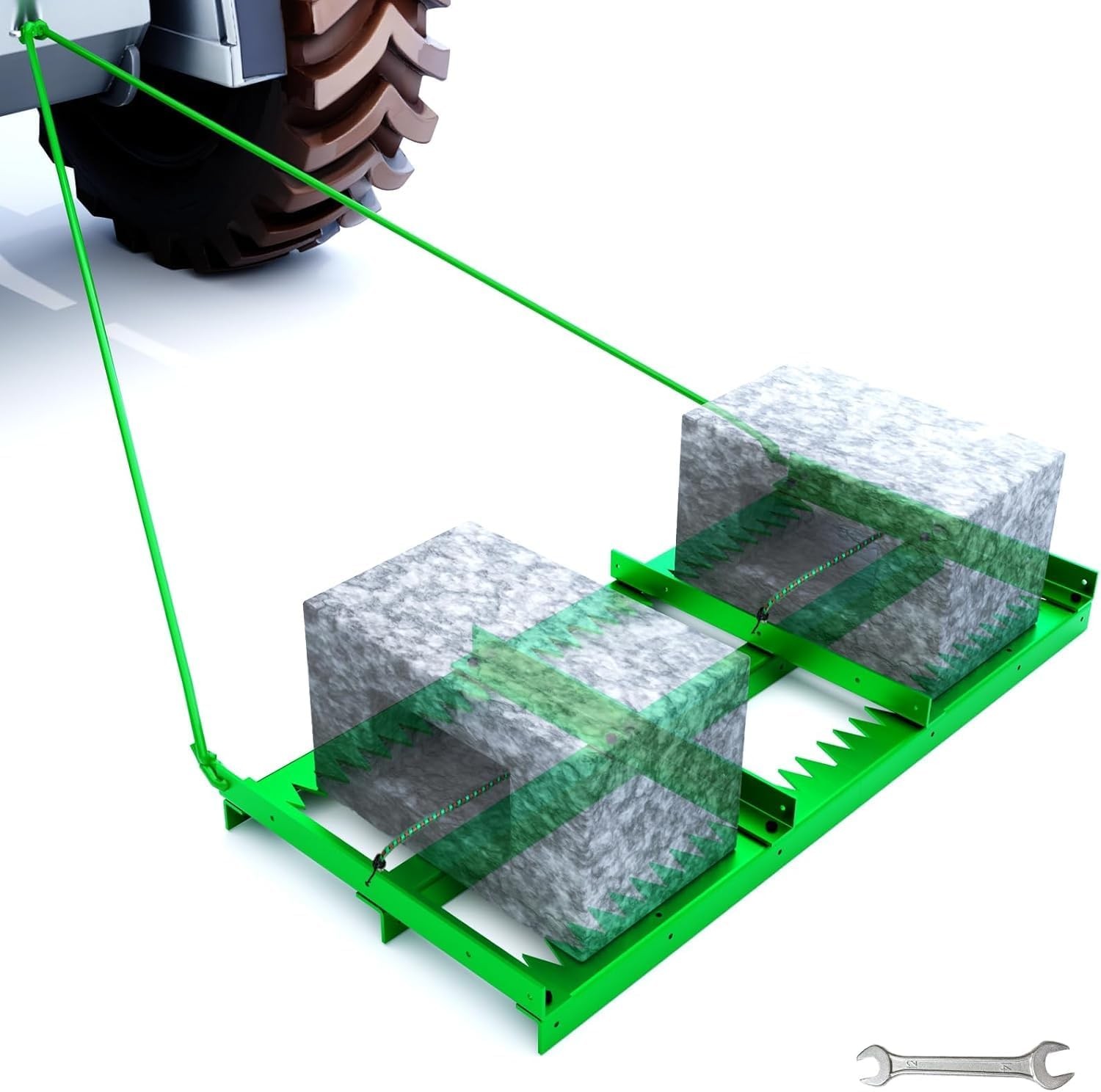 Heavy Duty Drag Harrow Driveway Grader Toothed Harrow – Clever 2-in-1 Design