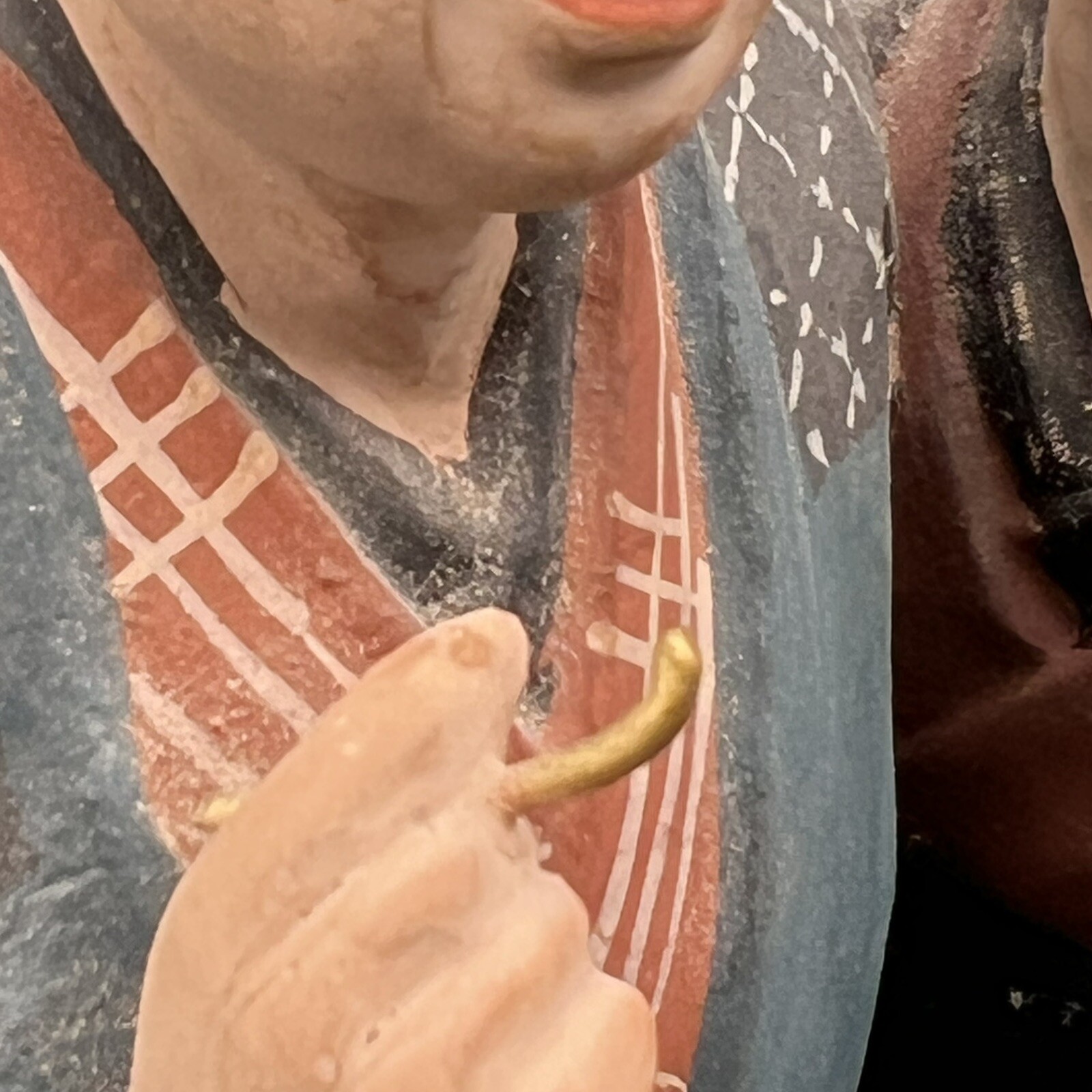 1940s-50s Japanese "Mudmen"/10" tall/Figurine/Pottery/Two Men/made in Japan