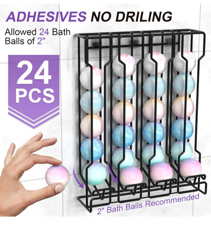 Bathroom Bath Bomb Organizer and Storage