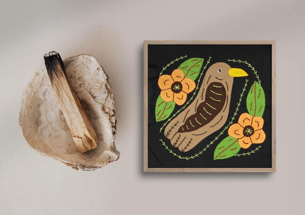 Multicolor Brown And Orange Bird Molita