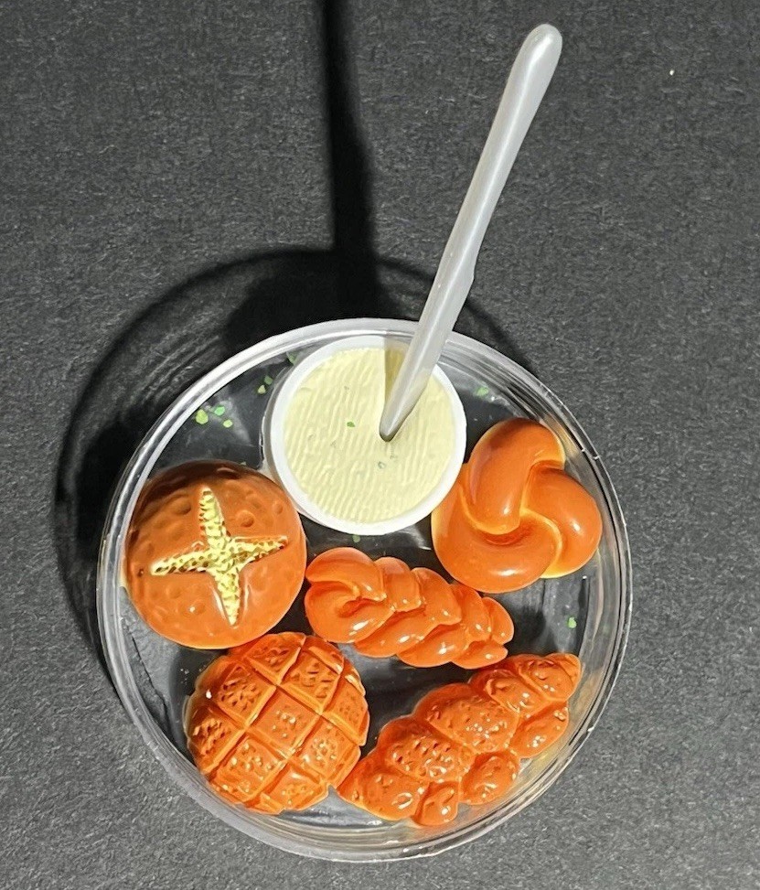 1:6 Scale Dinner Roll Platter With Herb Butter Stopherian Chef Pierre