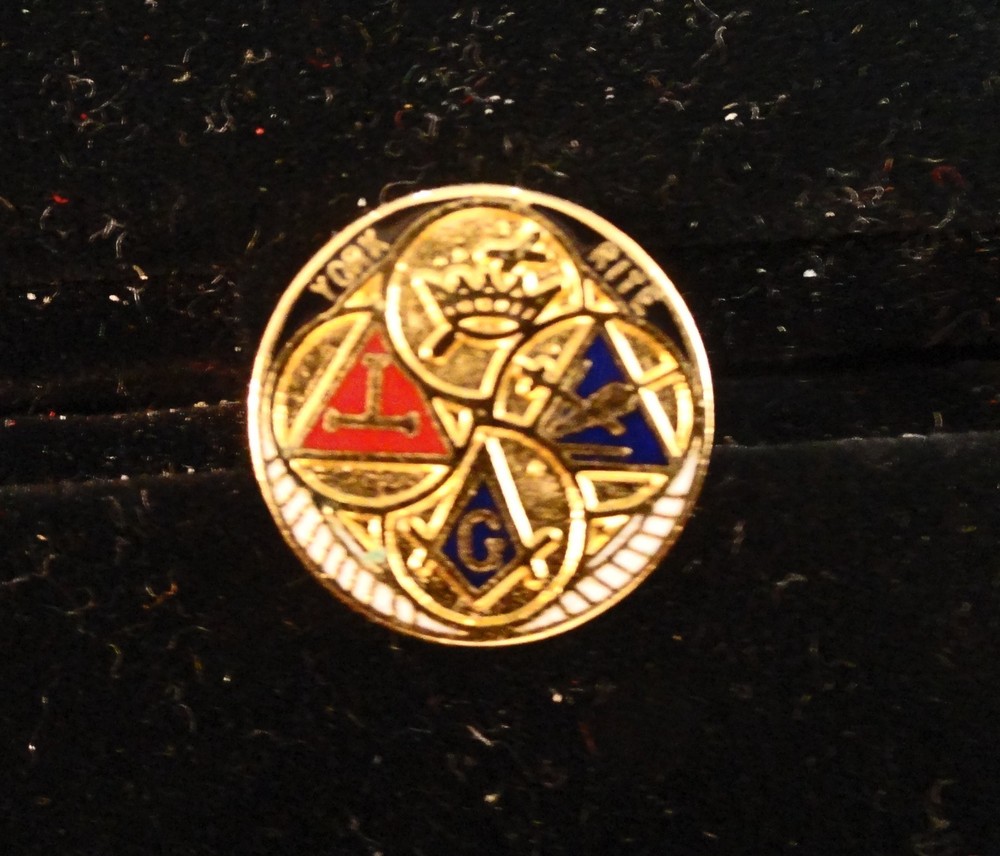 YORK RITE PIN : MASONIC ORDER LAPEL PIN