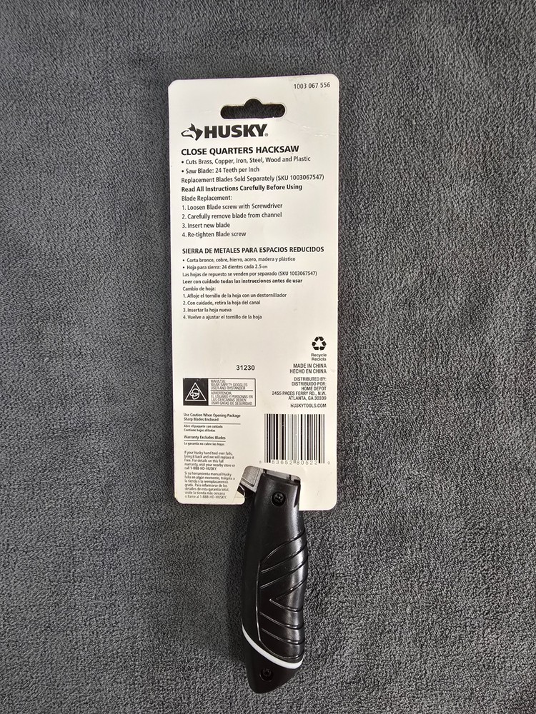 Husky 10 in. Close Quarters Hacksaw
