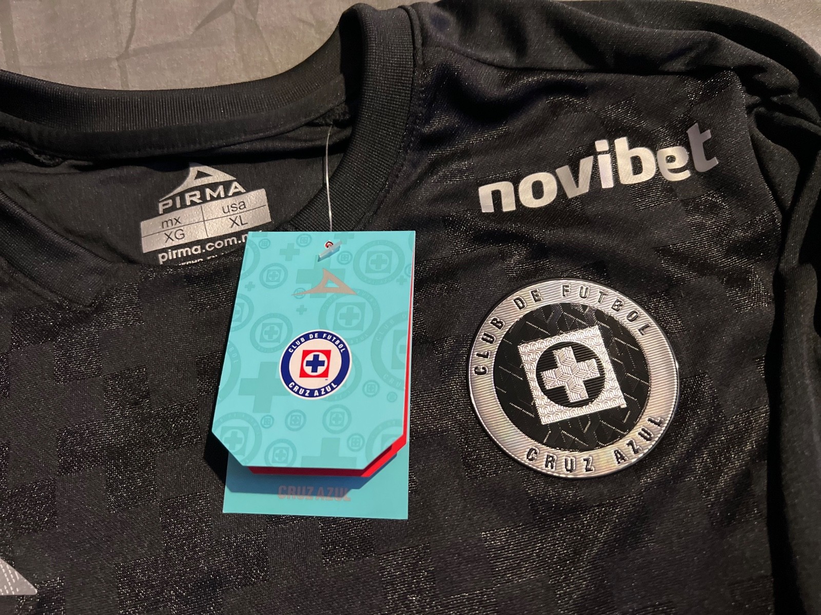 PIRMA CRUZ AZUL MEN'S JERSEY ALTERNATIVO BLACK 25/26 AUTHENTIC 100%