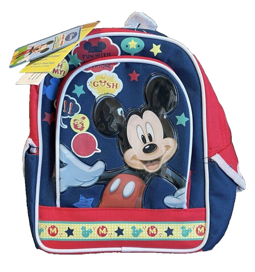 NWT Disney Mickey Mouse Clubhouse Mini Pack Pact Kids Backpack Bag New!
