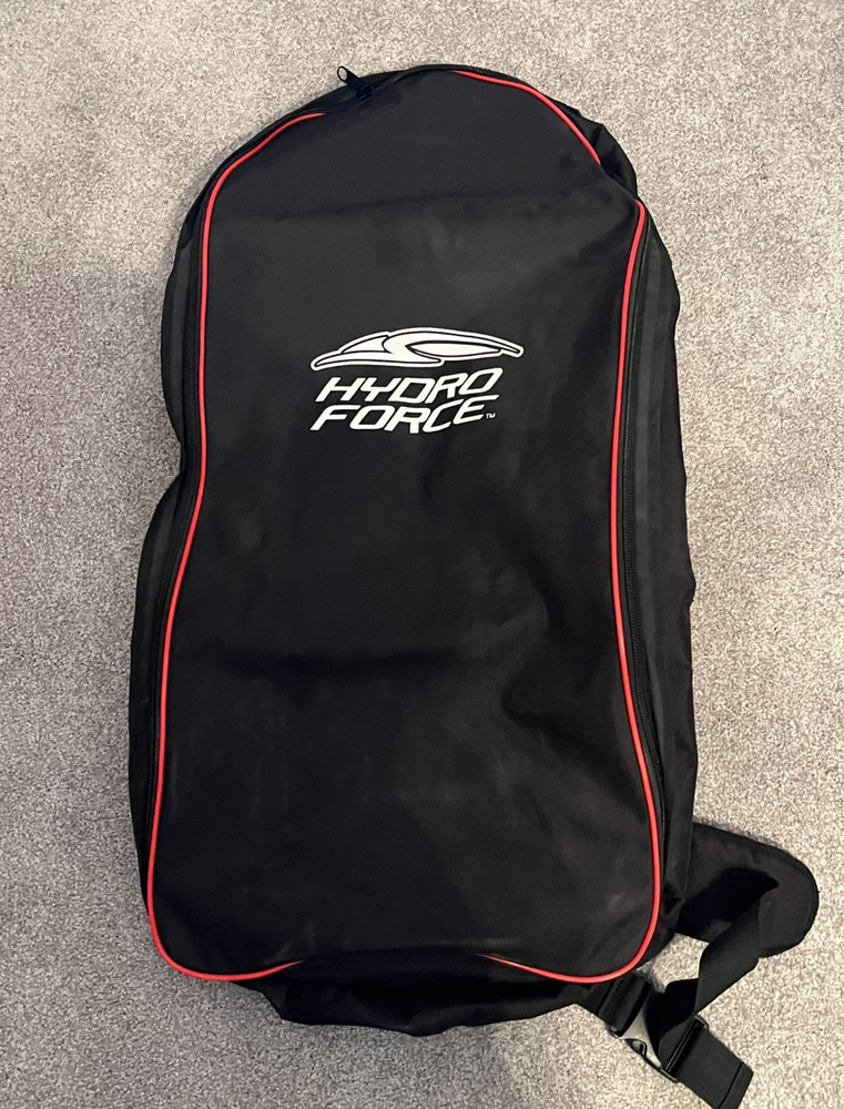 Hydro Force paddle board carrying backpack; black with red trim; new