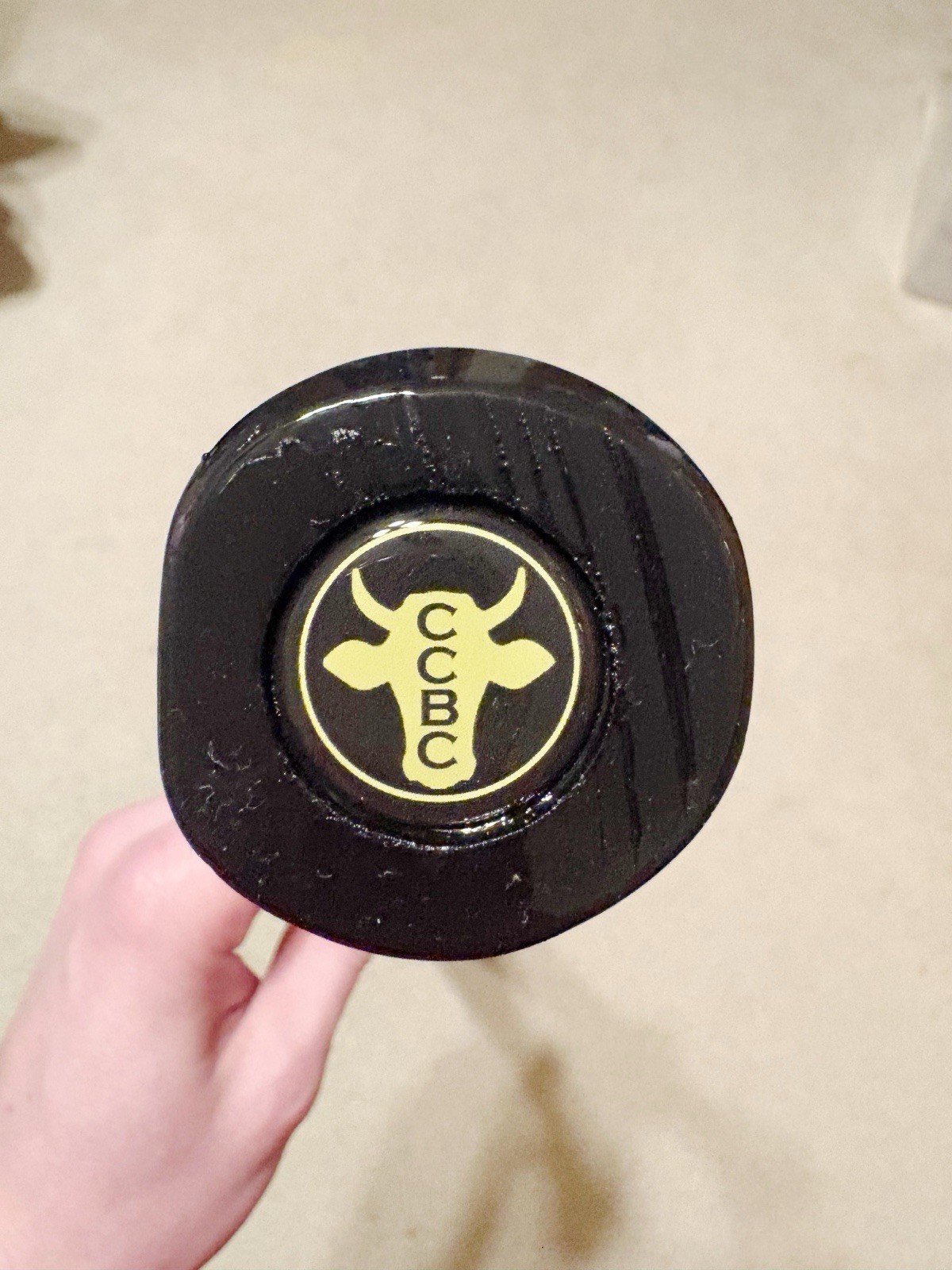 Hybrid Handle Maple Wood Baseball Bat 32.5in 29.5oz. Black / Pine Tar Look / Nat