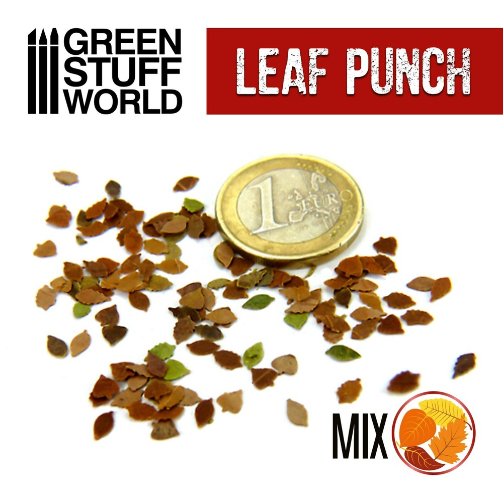 Miniature Leaf Punch - RED - Leave maker tool for dioramas warhammer Leaf Maker