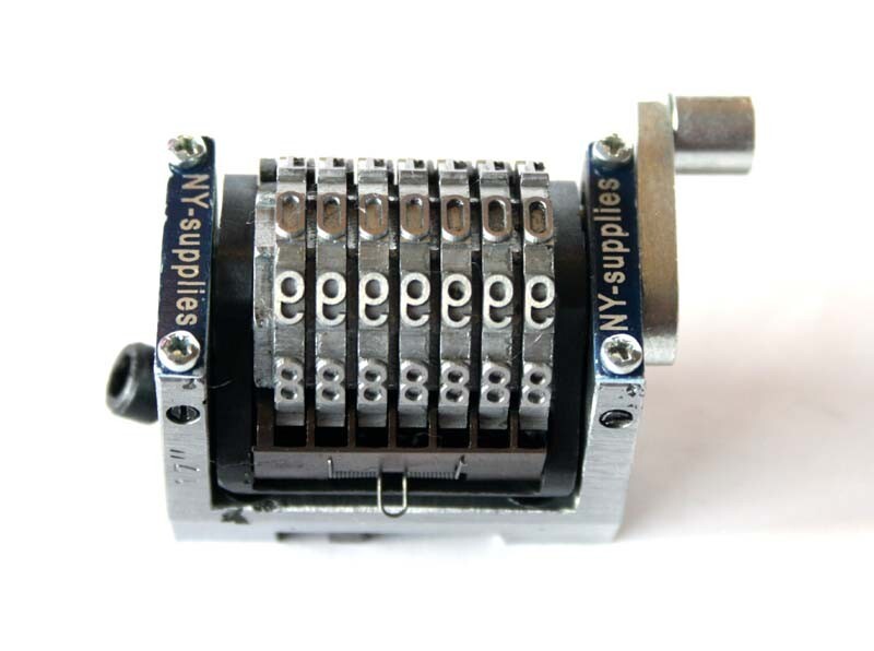7 Digit Rotary Straight Numbering Machine for Hamada / Multilith / Ryobi DropZer