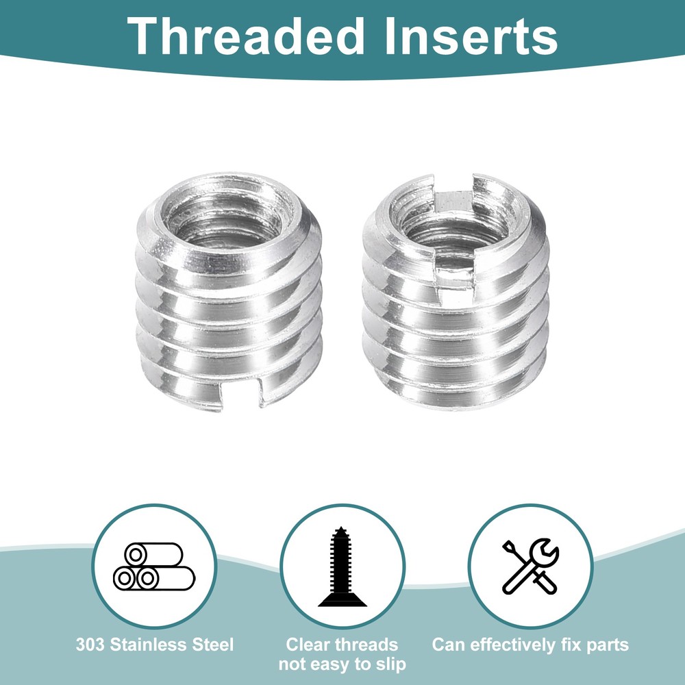 30Pcs Threaded Inserts, M4-0.7x6 & M6-1x6 Thread Repair Insert