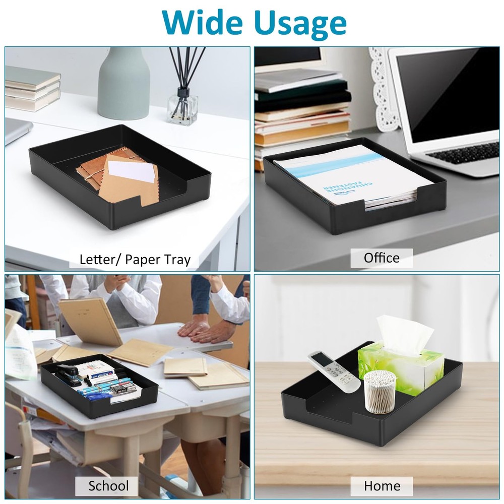 Letter-Size Paper Tray Organizer/Office Organizers/Rectangular Plastic Files/...