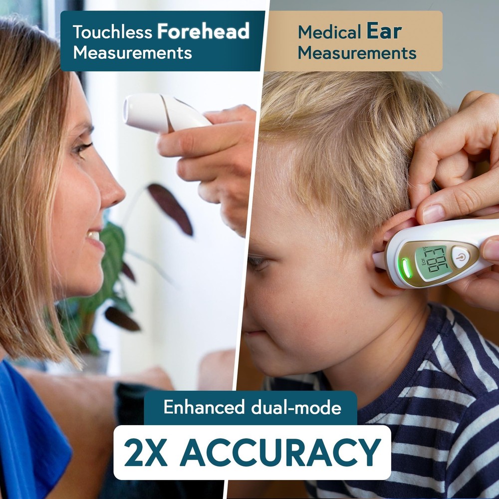 Pro Series | Ear Thermometer with Non-Touch Forehead Function | Superior Accu...