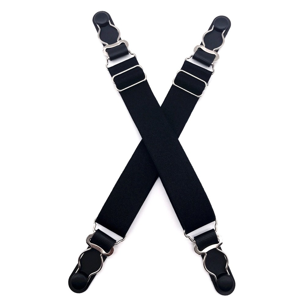 4 Pcs Multifuction Adjustable Elastic Stocking Clip Garter Suspender