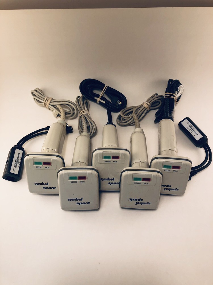 Symbol Spark LS1004 Bar Code Scanner-(5)-& STI80-0200 Synapse Smart Cable (2)