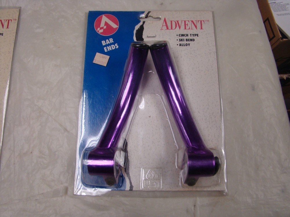 VINTAGE ADVENT SKI BEND ALLOY BAR ENDS