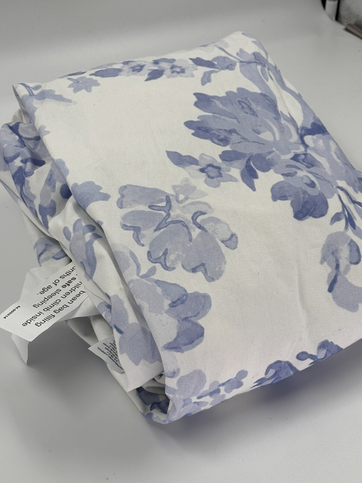 NWOT Pottery Barn LoveShackFancy Bean Bag Slipcover Blue Garden Damask