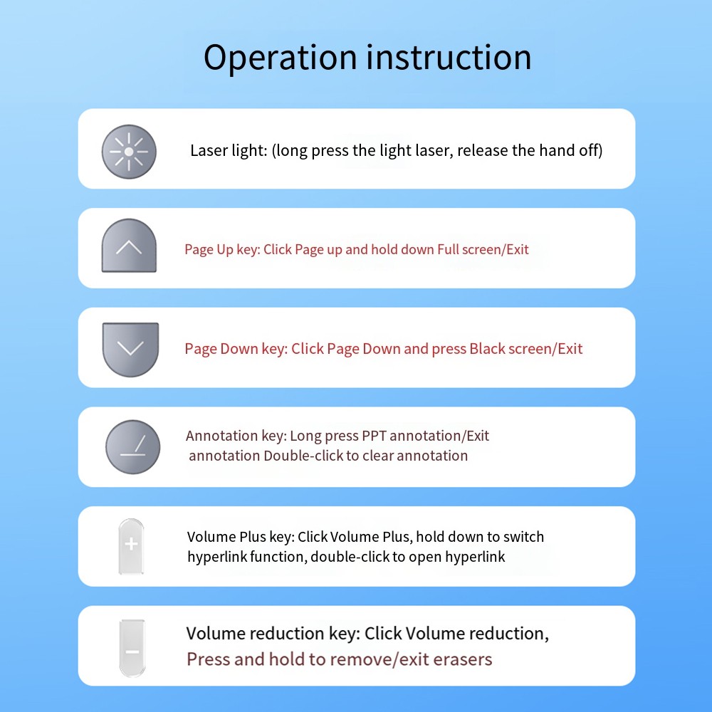 Wireless Presentation Pointer With Telescopic Stick Stylus Pen For UVSR