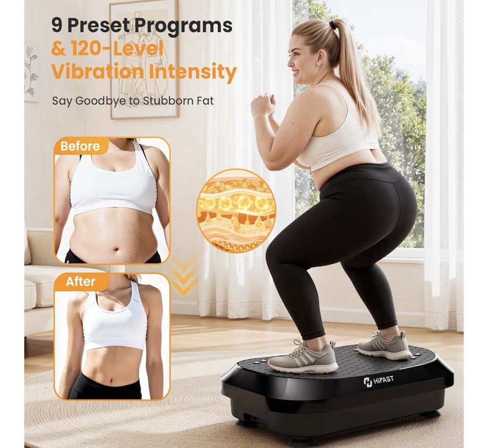 Vibration Plate Exercise Machine, Vibrating plate for lymphatic drainage Weig...