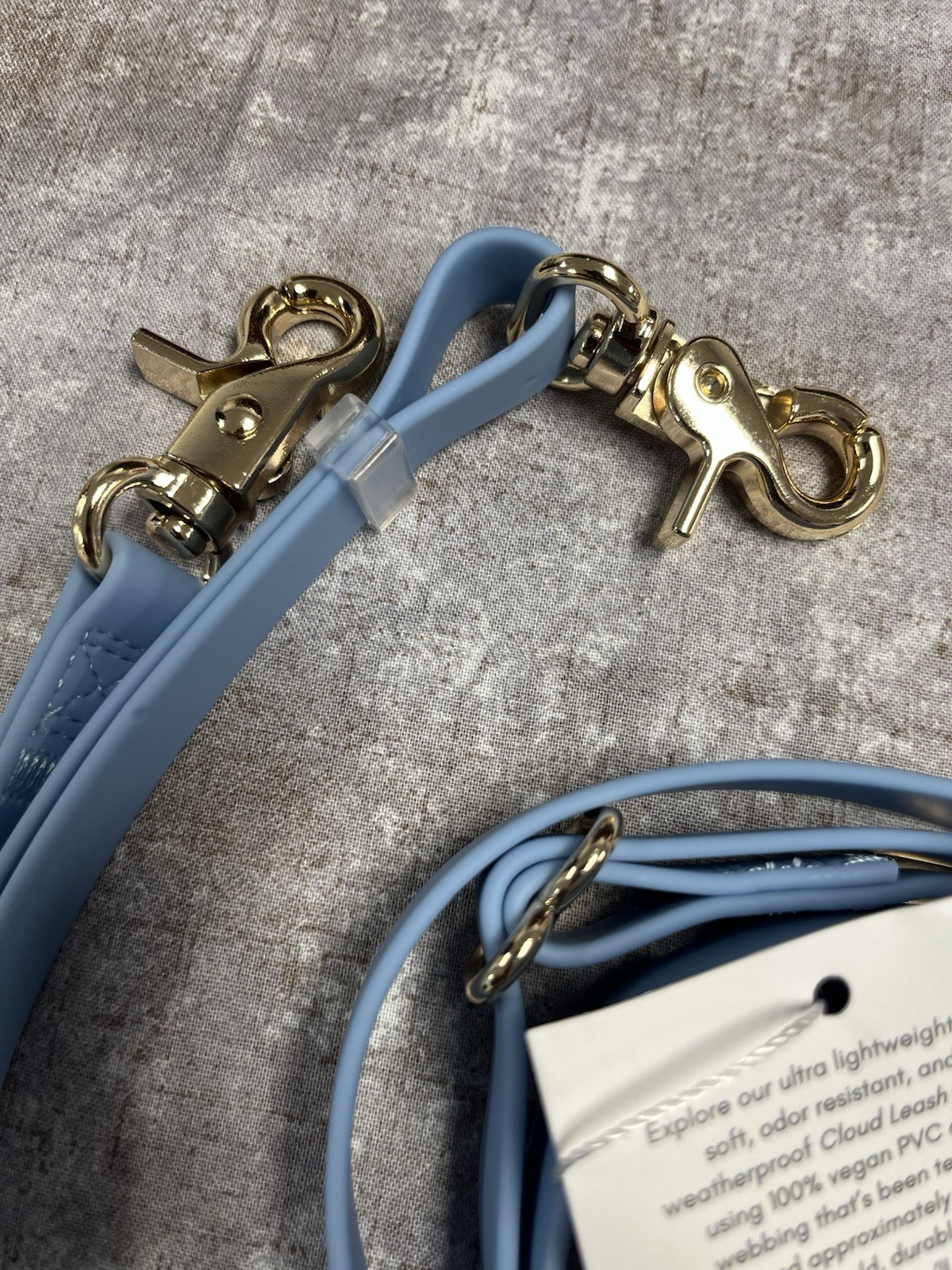 Sunny Tails CLOUD Dog Leash~4 in 1 Hands Free Leash / 8.5 ft/ Long / blue