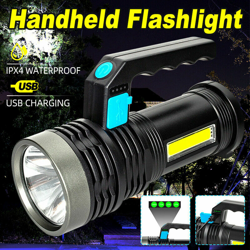 Super Bright 22000000LM LED Flashlight High Powered Torch USB Rechargeable Lamp