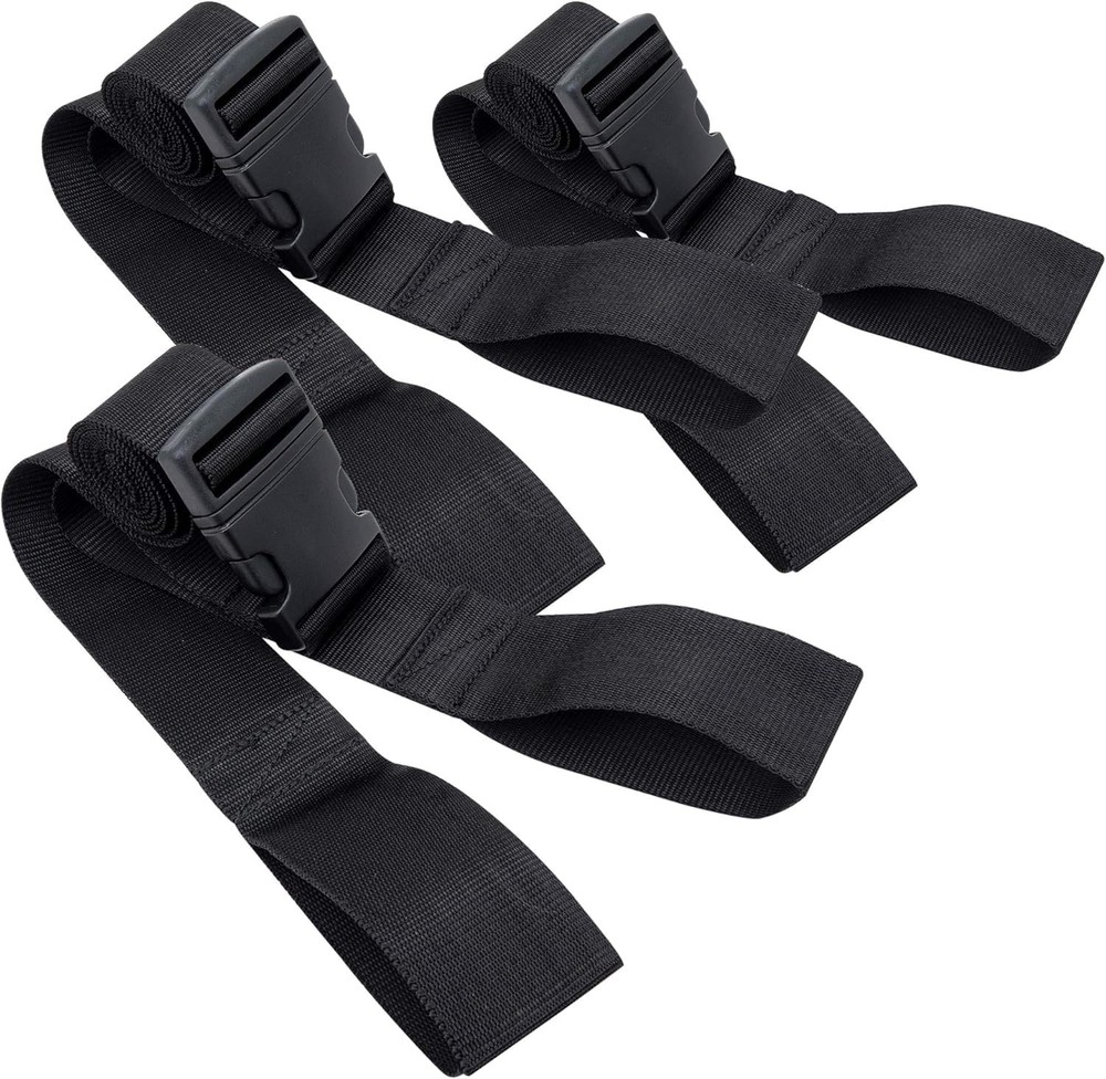 LINE2design Backboard Spine Board Straps - 5" Disposable Securing Black