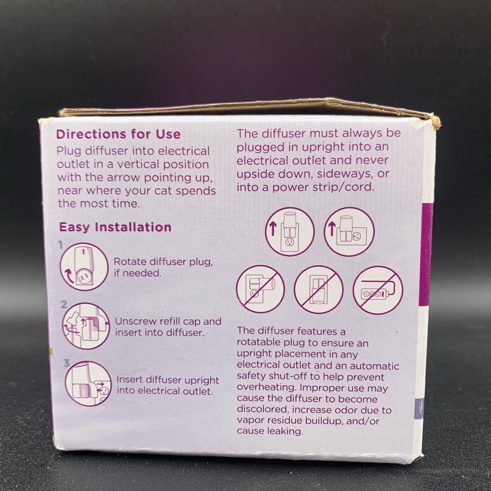 COMFORT ZONE 6 Pack MultiCat Diffuser Refills Cat Calming Pheromones